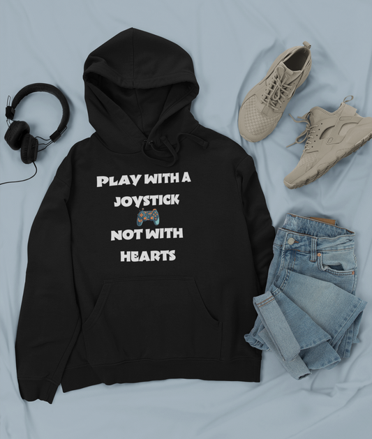 Joystick Over Hearts – Gamer Hoodie